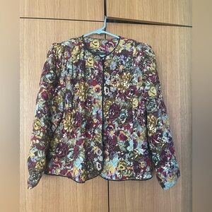 Charter Club vintage Quilted Jacket Coat size 16 fits like large/XL